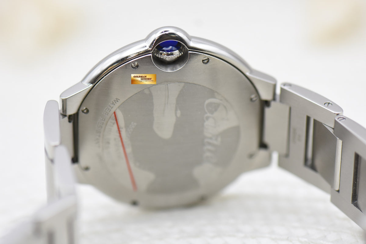 [SOLD] CARTIER BALLON BLEU LARGE 42mm STEEL IN BRACELET AUTOMATIC W69012Z4 (MINT)