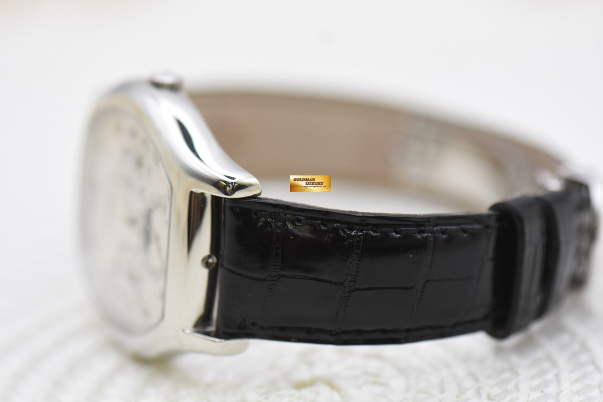 [SOLD] PATEK PHILIPPE TONNEAU-SHAPED PLATINUM 35mm PERPETUAL CALENDAR with MOONPHASE AUTOMATIC 5040P (RARE-LNIB)