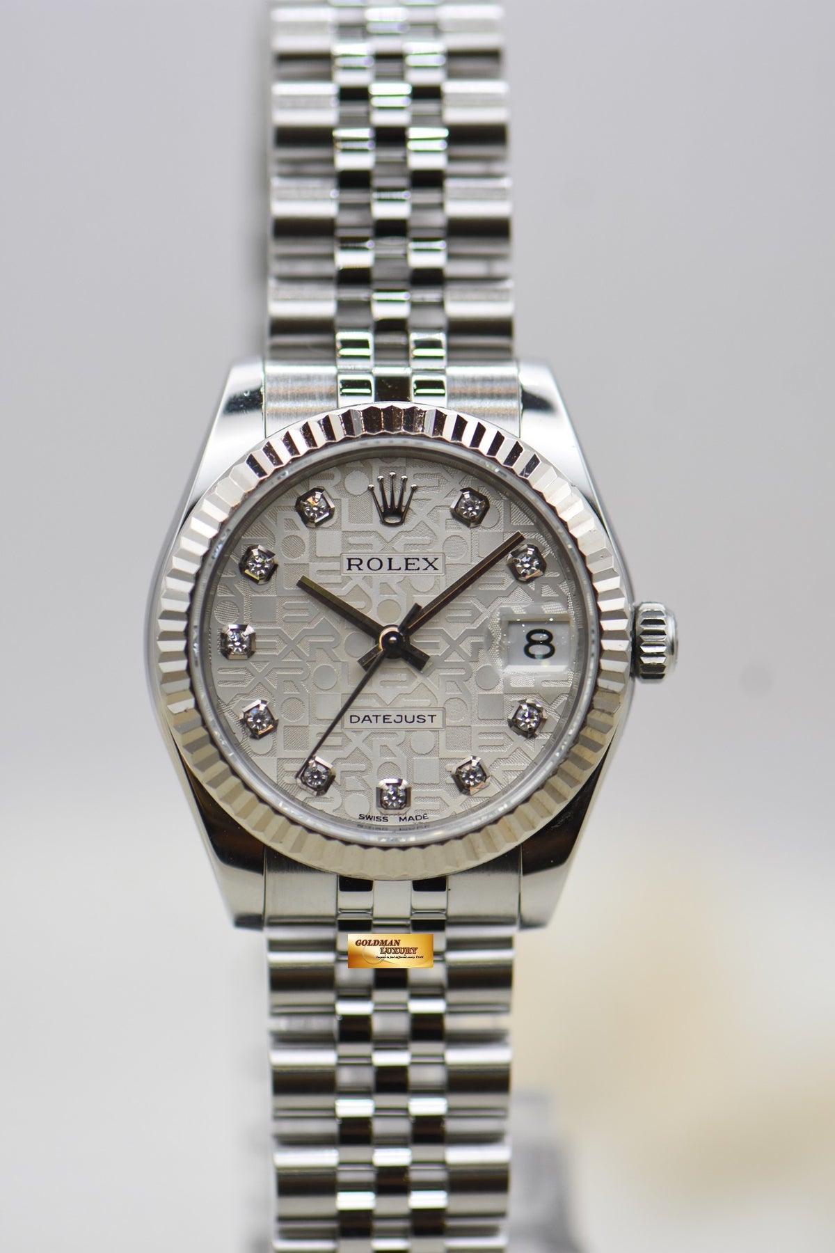[SOLD] ROLEX OYSTER DATEJUST 31mm STEEL IN JUBILEE BRACELET DIAMOND COMPUTER DIAL 178274 (MINT)