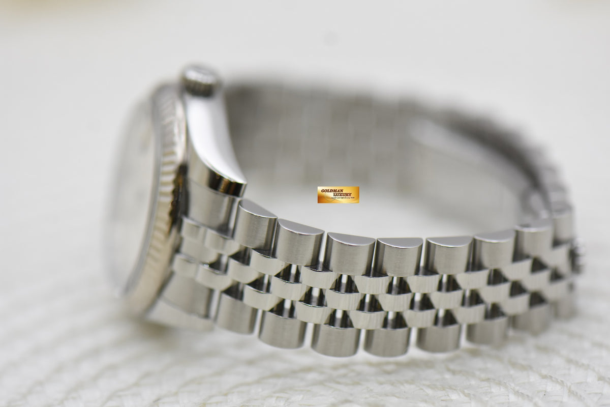 [SOLD] ROLEX OYSTER DATEJUST 31mm STEEL IN JUBILEE BRACELET DIAMOND COMPUTER DIAL 178274 (MINT)