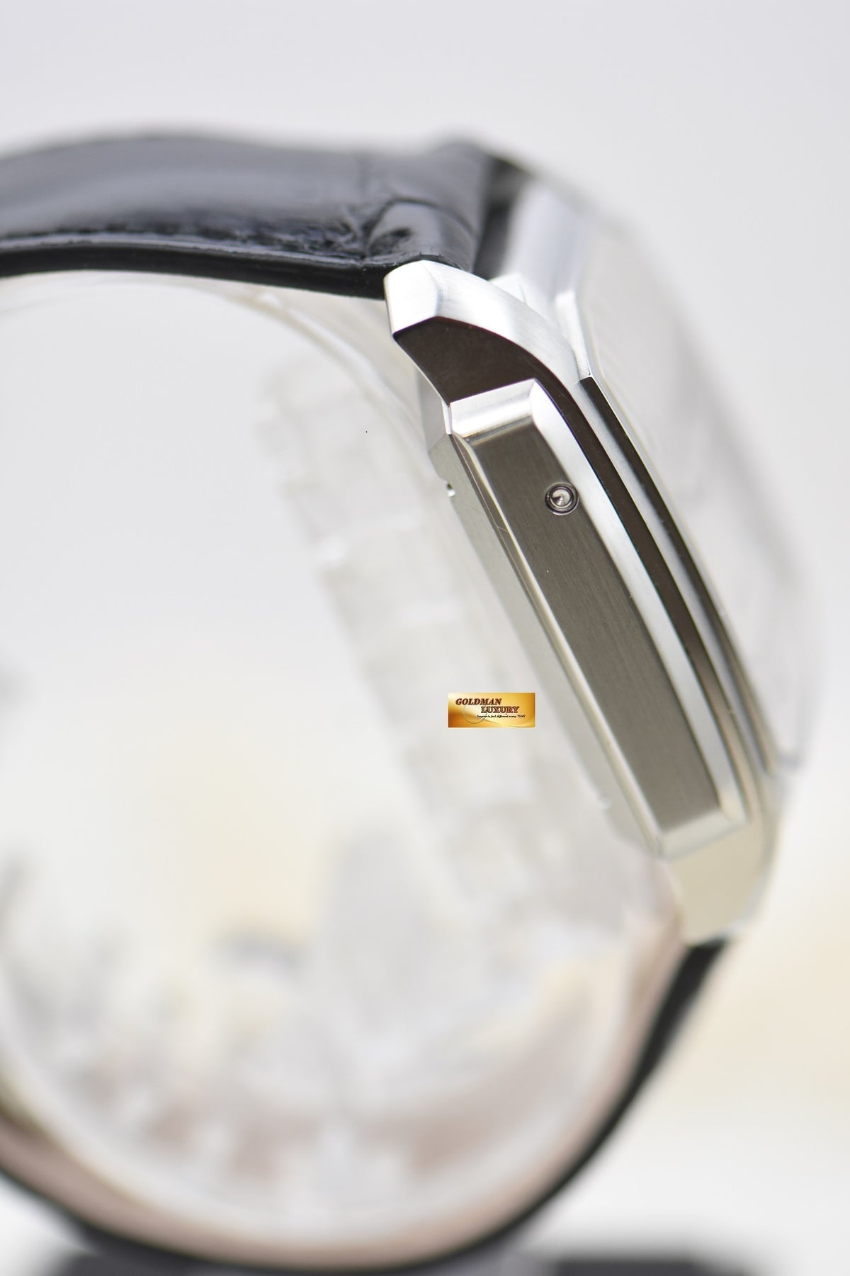 [SOLD] GLASHUTTE SENATOR KARREE MOONPHASE STEEL IN LEATHER STRAP AUTOMATIC 39-43-04-04-04 (MINT)