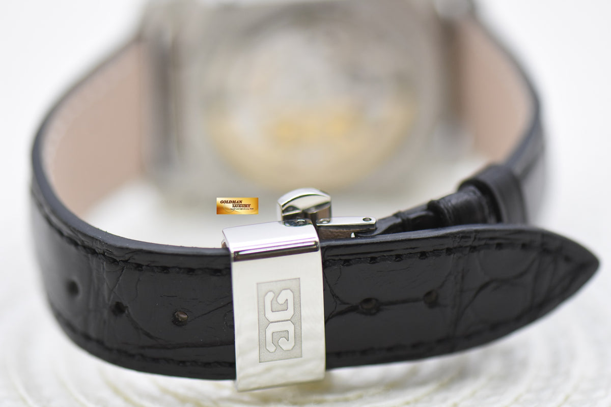 [SOLD] GLASHUTTE SENATOR KARREE MOONPHASE STEEL IN LEATHER STRAP AUTOMATIC 39-43-04-04-04 (MINT)