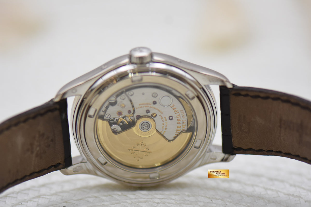 [SOLD] PATEK PHILIPPE ANNUAL CALENDAR 39mm MOONPHASE w/ POWER RESERVE WHITE GOLD AUTOMATIC 5146G (MINT)