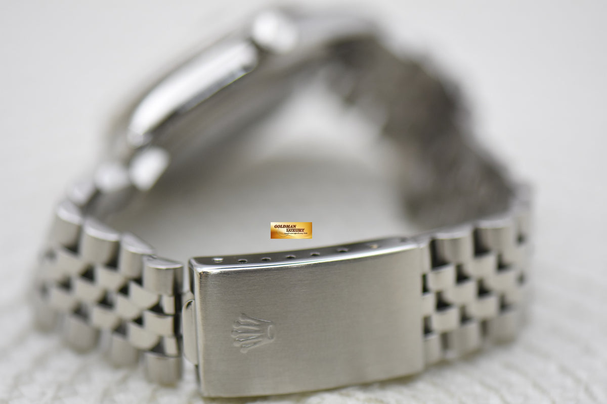 [SOLD] ROLEX OYSTER DATEJUST 36mm STEEL IN JUBILEE BRACELET DIAMOND SILVER DIAL 16014 (MINT)