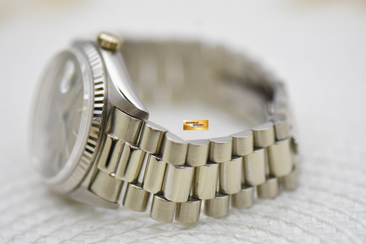 [SOLD] ROLEX OYSTER DAY-DATE 36mm WHITE GOLD IN BRACELET SILVER DIAL 1803 (VINTAGE)