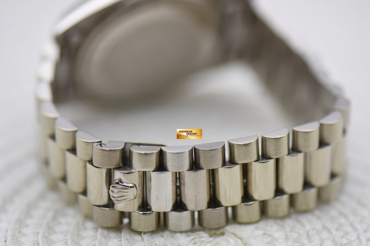 [SOLD] ROLEX OYSTER DAY-DATE 36mm WHITE GOLD IN BRACELET SILVER DIAL 1803 (VINTAGE)