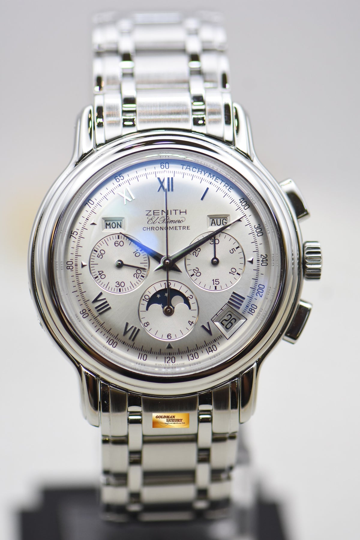 [SOLD] ZENITH EL PRIMERO CHRONOMASTER 39mm MOONPHASE TRIPLE CALENDAR AUTOMATIC 02.0240.410 (MINT)