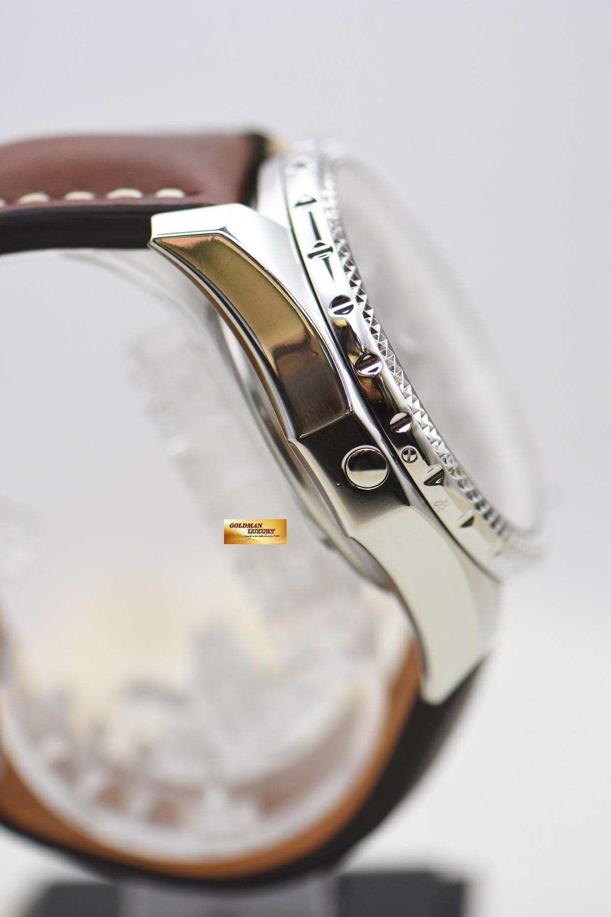 [SOLD] BREITLING BENTLEY 6.75 CHRONOGRAPH 48.7mm STEEL LEATHER STRAP AUTOMATIC BRONZE DIAL A44362 (MINT)