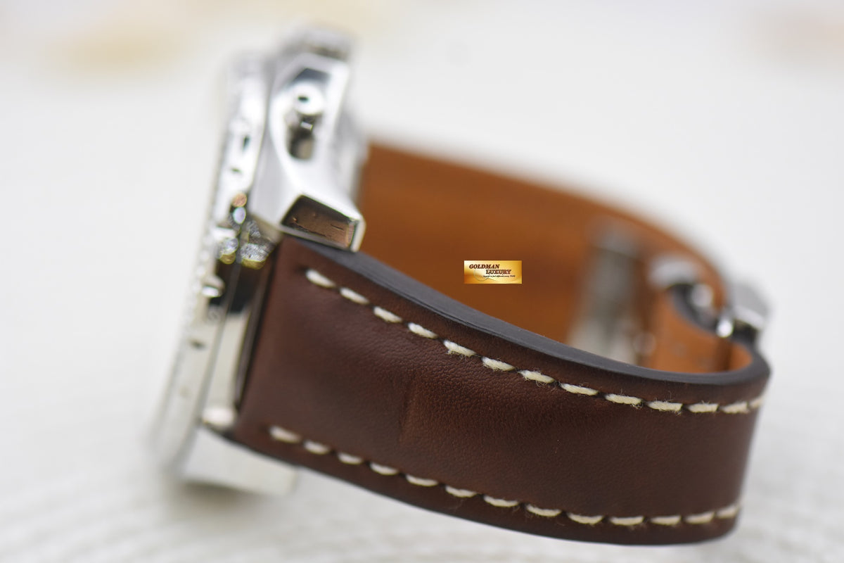 [SOLD] BREITLING BENTLEY 6.75 CHRONOGRAPH 48.7mm STEEL LEATHER STRAP AUTOMATIC BRONZE DIAL A44362 (MINT)