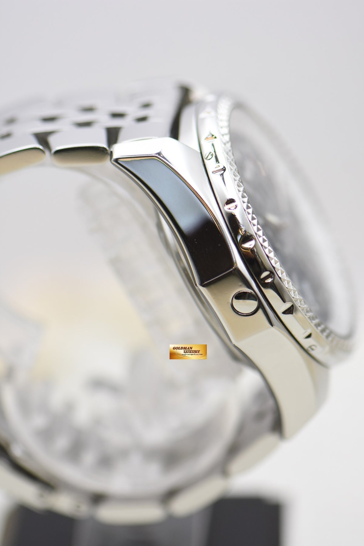 [SOLD] BREITLING BENTLEY 6.75 CHRONOGRAPH 48.7mm STEEL BRACELET AUTOMATIC BLUE DIAL A44362 (MINT)