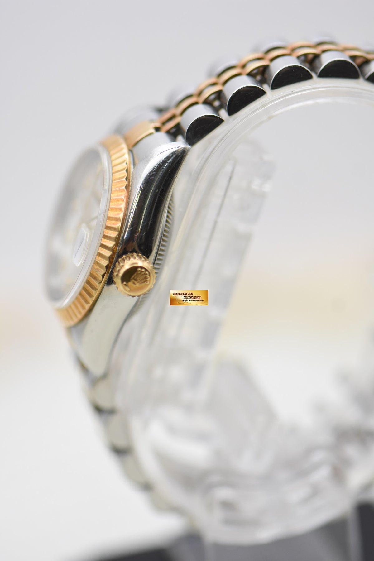 [SOLD] ROLEX OYSTER DATEJUST 26mm HALF-GOLD IN JUBILEE BRACELET COMPUTER DIAMOND DIAL 69173 (MINT)