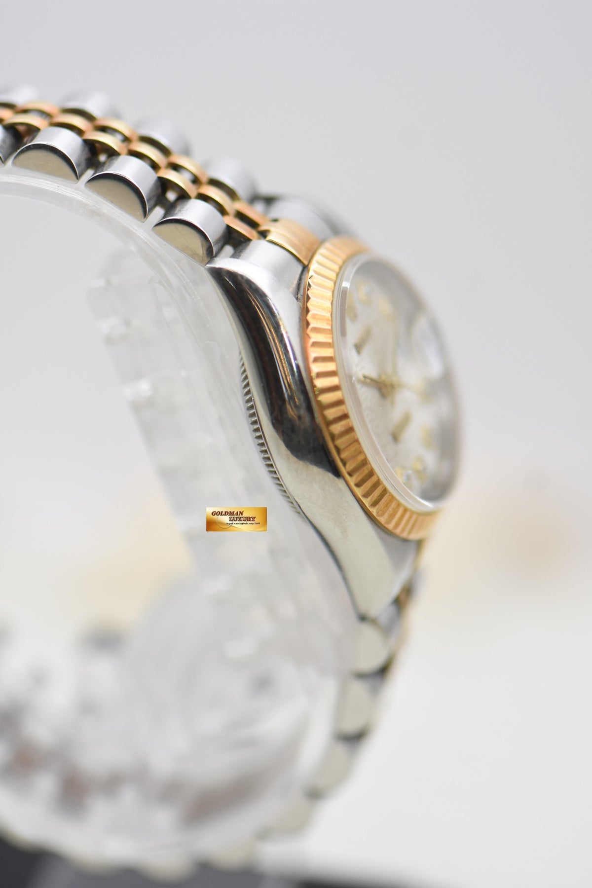 [SOLD] ROLEX OYSTER DATEJUST 26mm HALF-GOLD IN JUBILEE BRACELET COMPUTER DIAMOND DIAL 69173 (MINT)