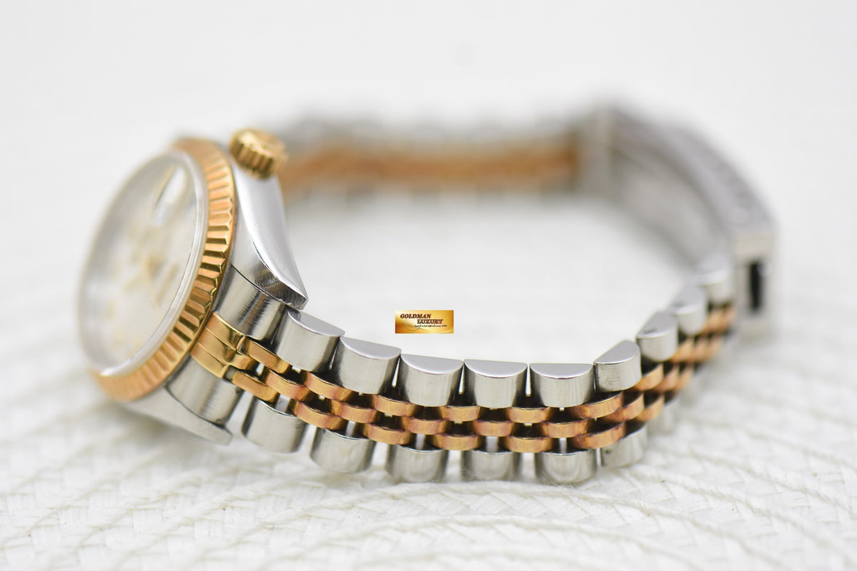 [SOLD] ROLEX OYSTER DATEJUST 26mm HALF-GOLD IN JUBILEE BRACELET COMPUTER DIAMOND DIAL 69173 (MINT)