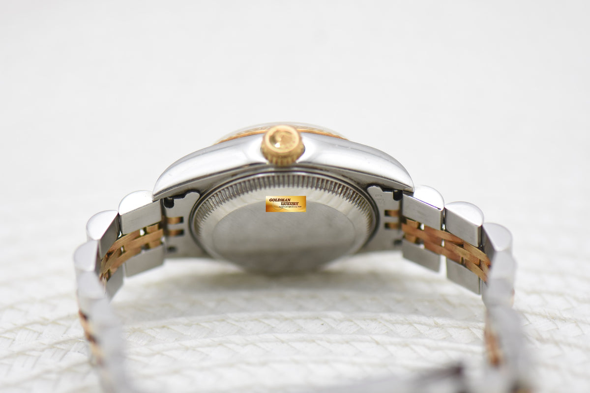 [SOLD] ROLEX OYSTER DATEJUST 26mm HALF-GOLD IN JUBILEE BRACELET COMPUTER DIAMOND DIAL 69173 (MINT)