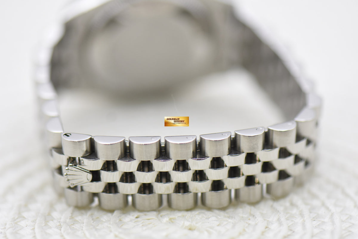 [SOLD] ROLEX OYSTER DATEJUST 31mm STEEL IN JUBILEE BRACELET WHITE ROMAN DIAL 178274 (MINT)