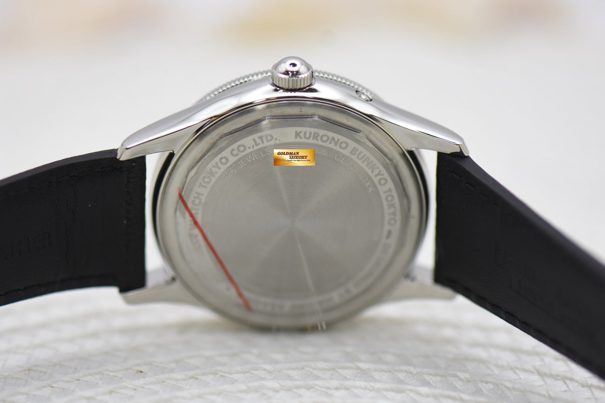 [SOLD] KURONO TOKYO CALENDRIER TYPE 1 38mm STEEL GREEN AUTOMATIC (NEW-UNWORN)