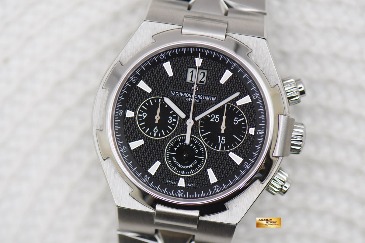 [SOLD] VACHERON CONSTANTIN OVERSEAS CHRONOGRAPH 42mm STEEL IN BRACELET BLACK AUTOMATIC 49150 (MINT)