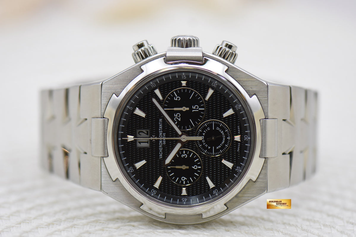 [SOLD] VACHERON CONSTANTIN OVERSEAS CHRONOGRAPH 42mm STEEL IN BRACELET BLACK AUTOMATIC 49150 (MINT)