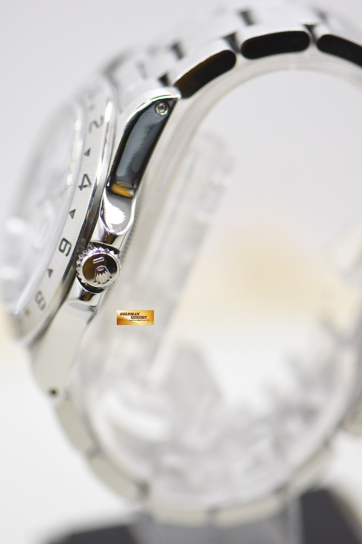 [SOLD] ROLEX OYSTER EXPLORER II 40mm STEEL WHITE TRITIUM DIAL 16570 (MINT)
