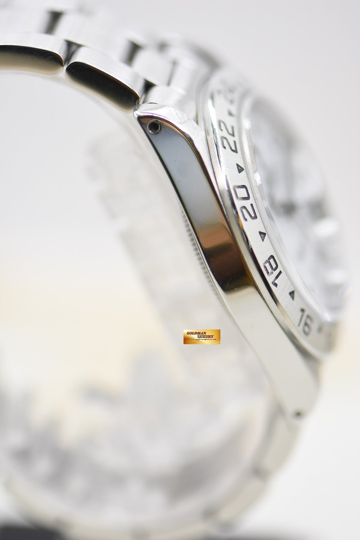 [SOLD] ROLEX OYSTER EXPLORER II 40mm STEEL WHITE TRITIUM DIAL 16570 (MINT)