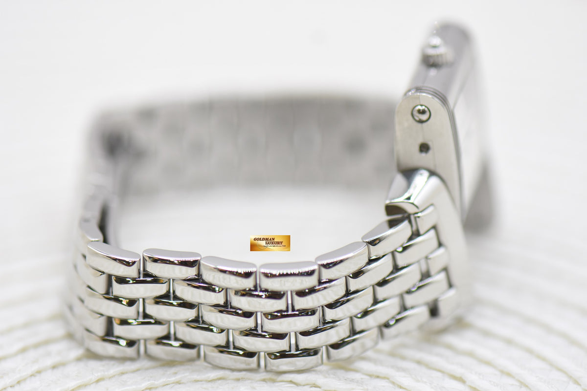 [SOLD] JLC REVERSO DUETTO DIAMONDS LADIES SMALL STEEL IN BRACELET MANUAL Q2668110 (MINT)