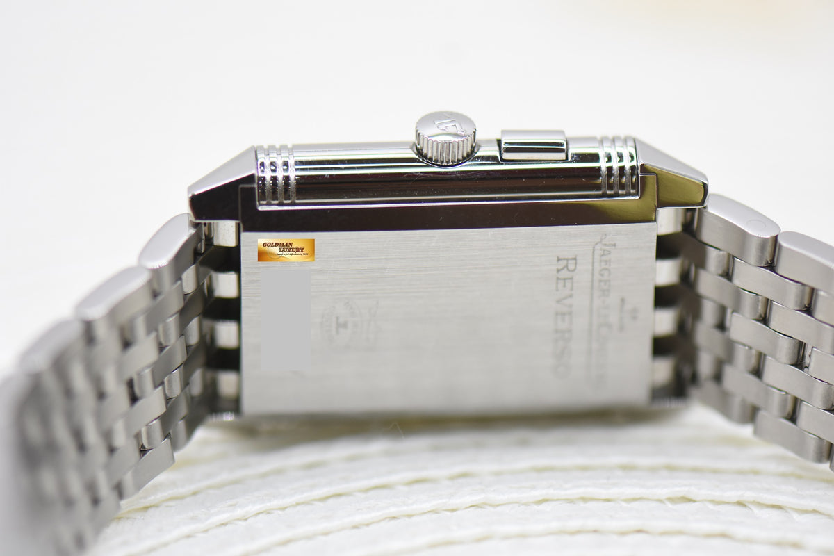 [SOLD] JLC REVERSO CLASSIC DUOFACE SMALL SECONDS MEN’S STEEL BRACELET MANUAL WINDING Q2718110 (MINT)