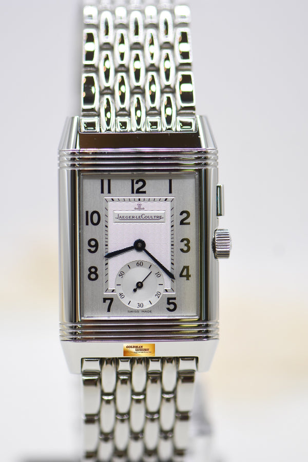 [SOLD] JLC REVERSO CLASSIC DUOFACE SMALL SECONDS MEN’S STEEL BRACELET MANUAL WINDING Q2718110 (MINT)