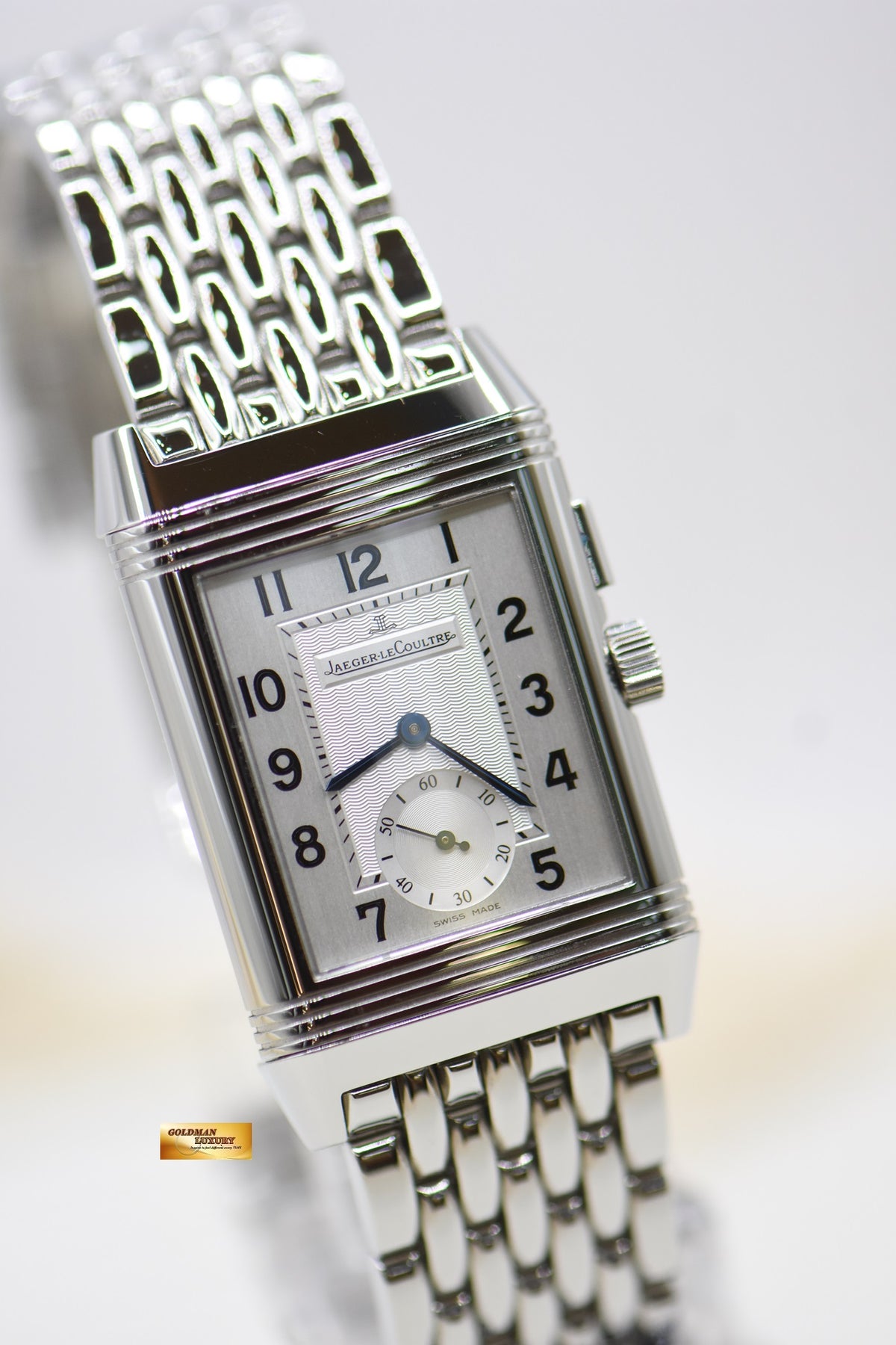 [SOLD] JLC REVERSO CLASSIC DUOFACE SMALL SECONDS MEN’S STEEL BRACELET MANUAL WINDING Q2718110 (MINT)