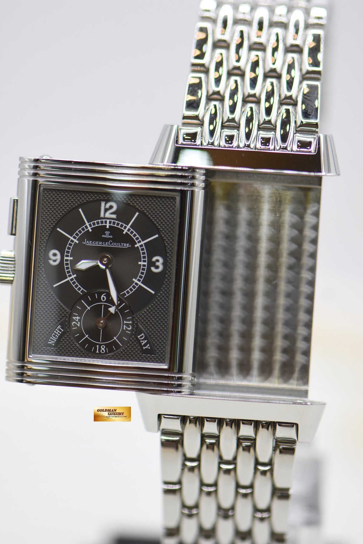 [SOLD] JLC REVERSO CLASSIC DUOFACE SMALL SECONDS MEN’S STEEL BRACELET MANUAL WINDING Q2718110 (MINT)