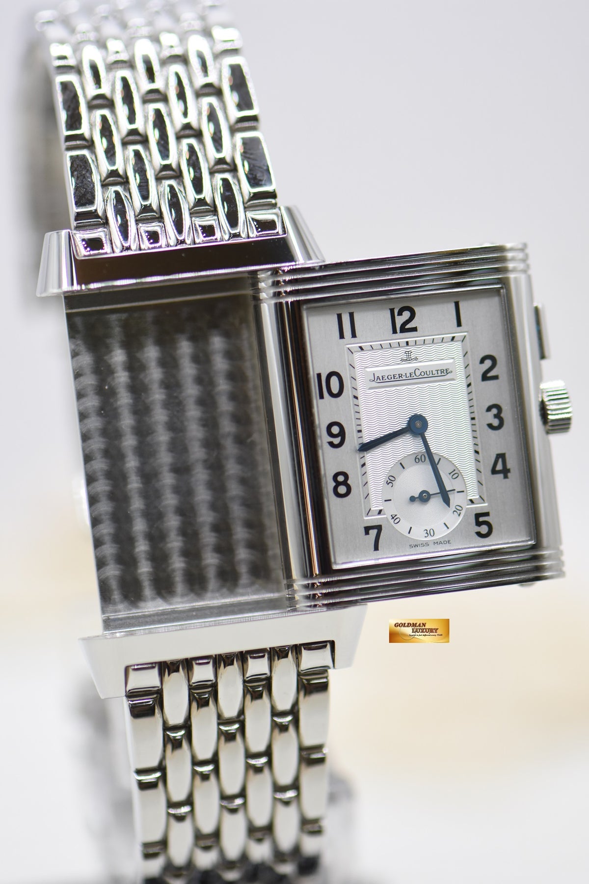 [SOLD] JLC REVERSO CLASSIC DUOFACE SMALL SECONDS MEN’S STEEL BRACELET MANUAL WINDING Q2718110 (MINT)