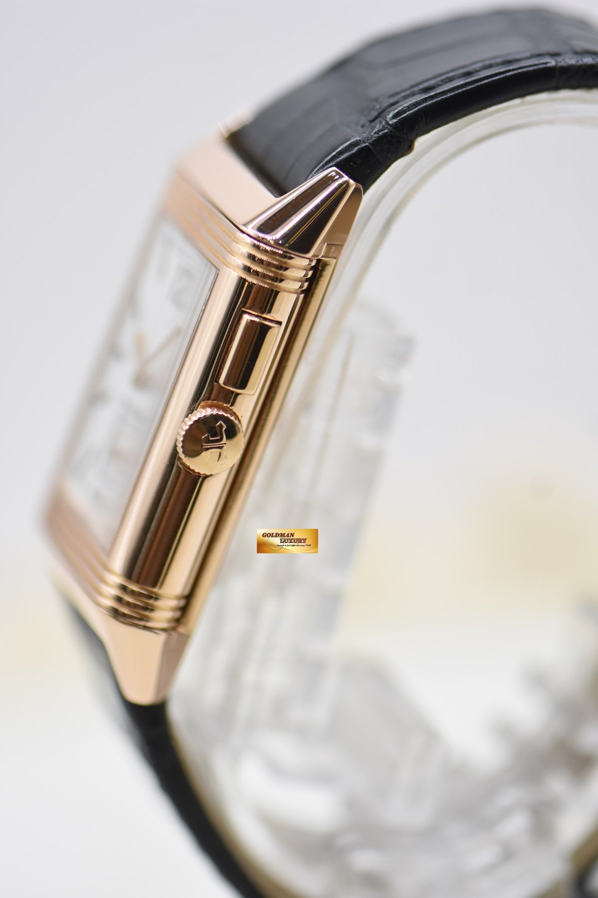 [SOLD] JLC REVERSO GRANDE DUOFACE ULTRA THIN ROSE GOLD IN STRAP MEN’S MANUAL WINDING Q3782520 (MINT)