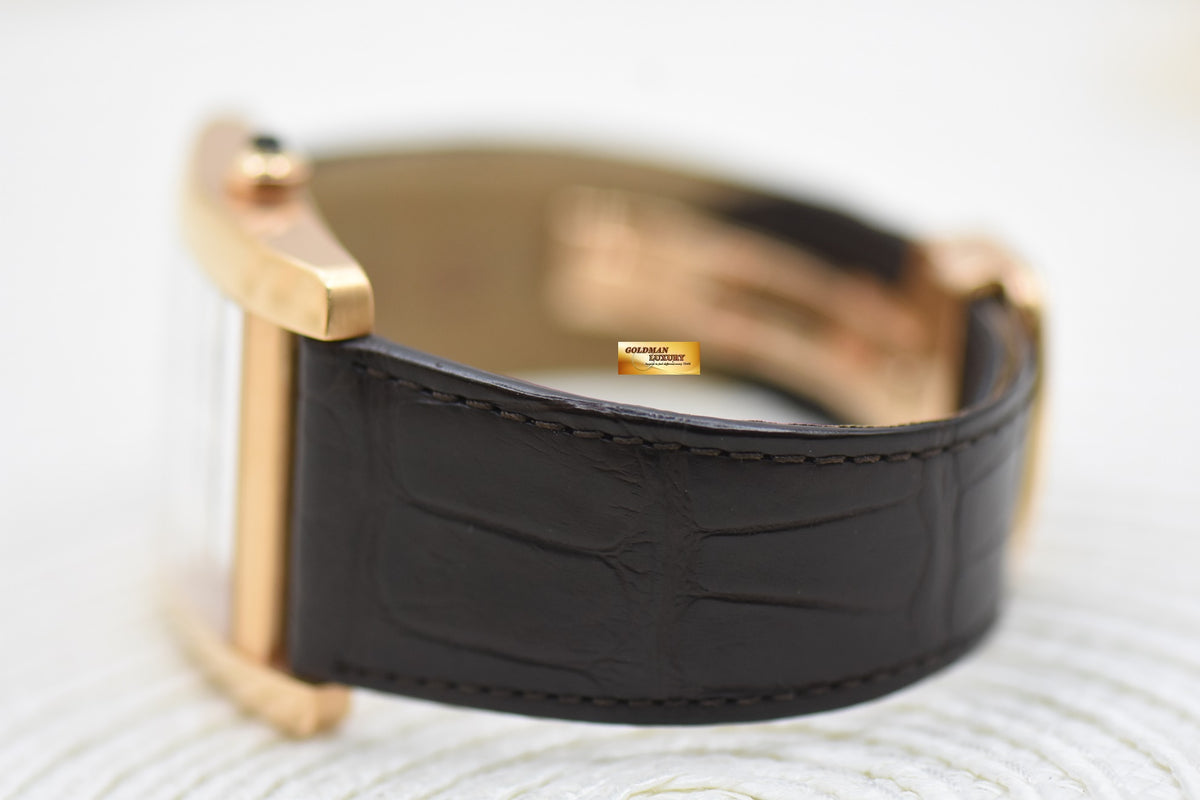 [SOLD] CARTIER TANK MC LARGE MEN’S ROSE GOLD IN LEATHER STRAP AUTOMATIC 3590 (MINT)
