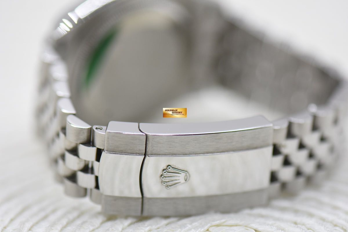 [SOLD] ROLEX OYSTER DATEJUST 36mm STEEL JUBILEE IN BRACELET SILVER ROMAN VIIX DIAMOND DIAL 126234 (MINT)