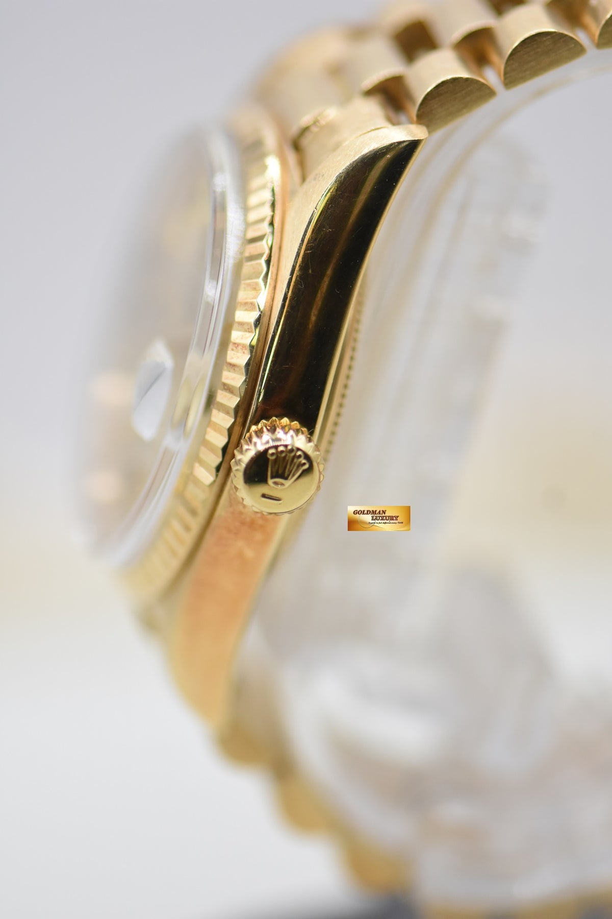 [SOLD] ROLEX OYSTER DAY-DATE 36mm YELLOW GOLD IN PRESIDENT BRACELET GOLD DIAL (NON-QUICK-SET DATE) 1803 (VINTAGE)