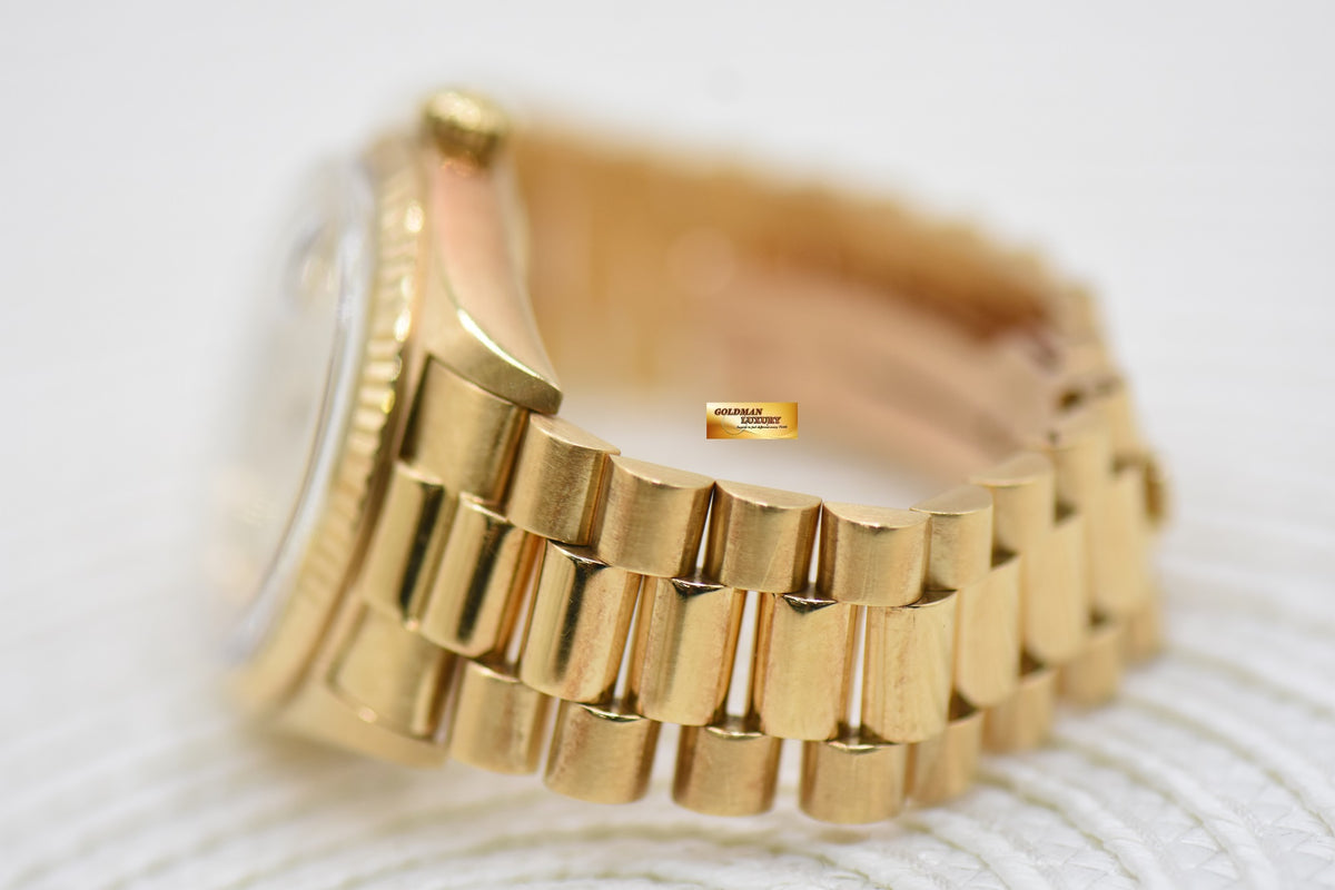 [SOLD] ROLEX OYSTER DAY-DATE 36mm YELLOW GOLD IN PRESIDENT BRACELET GOLD DIAL (NON-QUICK-SET DATE) 1803 (VINTAGE)