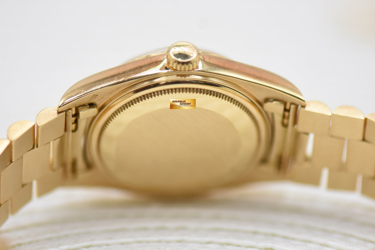 [SOLD] ROLEX OYSTER DAY-DATE 36mm YELLOW GOLD IN PRESIDENT BRACELET GOLD DIAL (NON-QUICK-SET DATE) 1803 (VINTAGE)