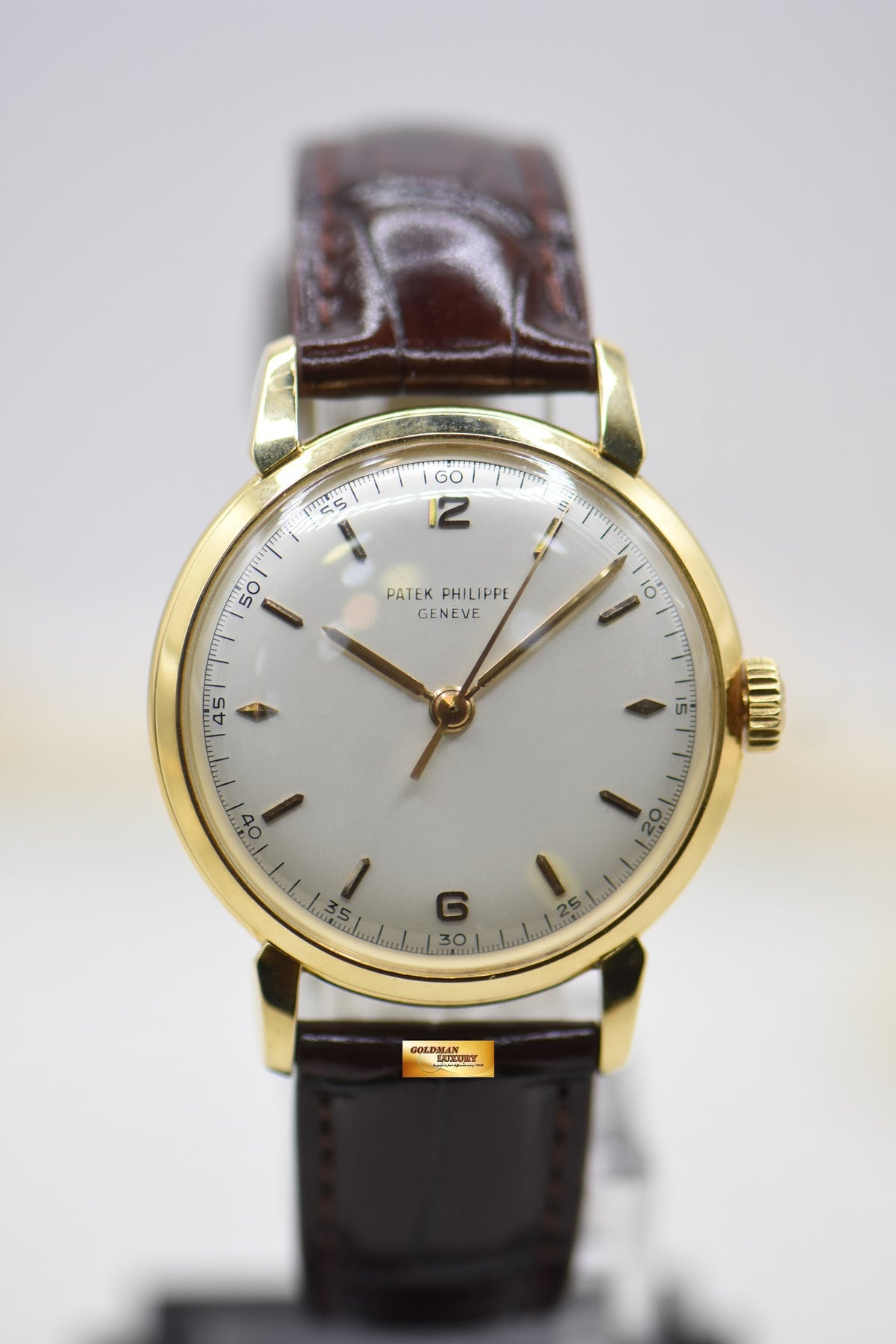 [SOLD] PATEK PHILIPPE CALATRAVA 36mm YELLOW GOLD IN LEATHER MANUAL WINDING 2482J (VINTAGE)
