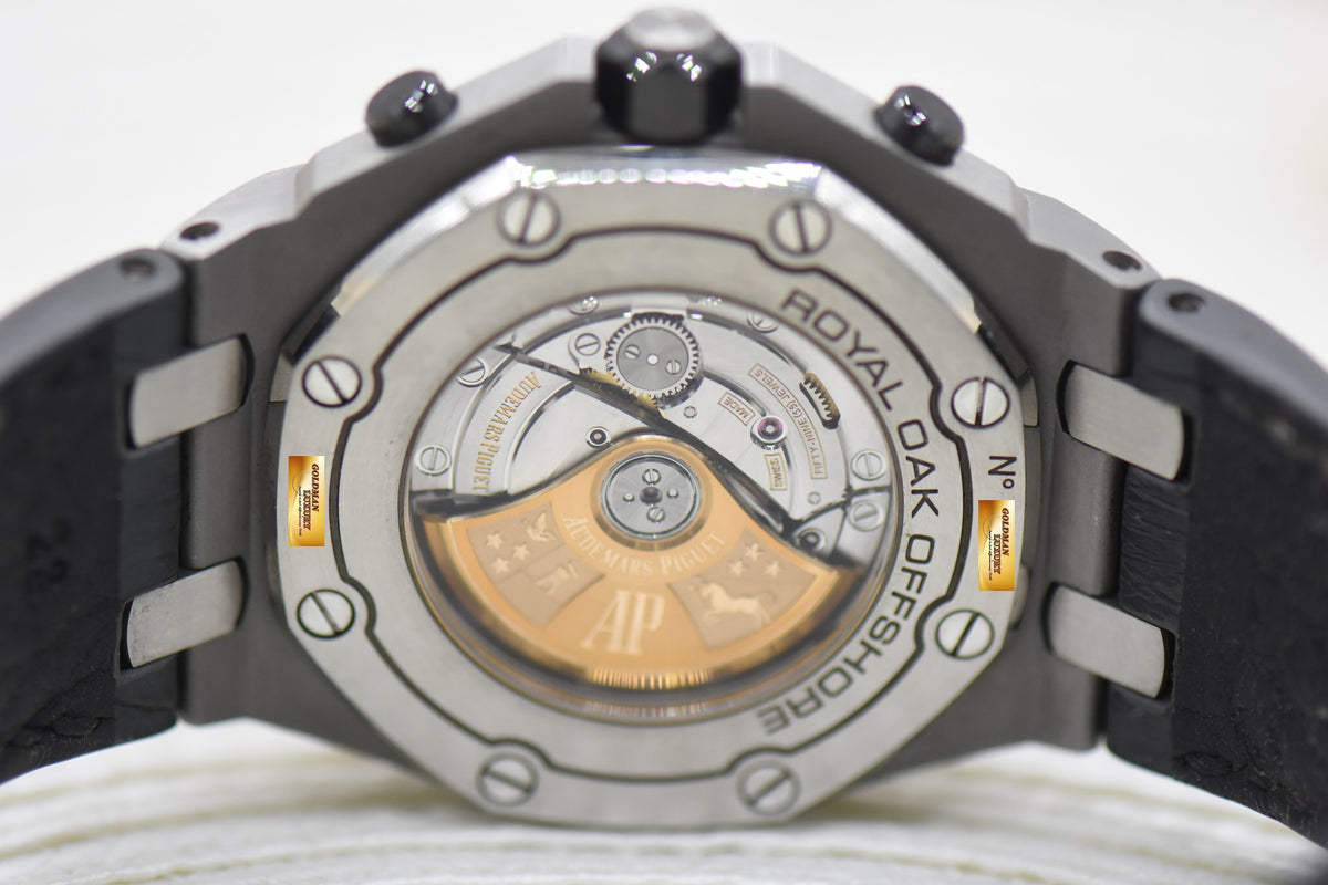 [SOLD] AUDEMARS PIGUET ROYAL OAK OFFSHORE CHRONOGRAPH 42mm STEEL IN LEATHER STRAP GREY DIAL AUTOMATIC 26470ST (UNPOLISHED-MINT)