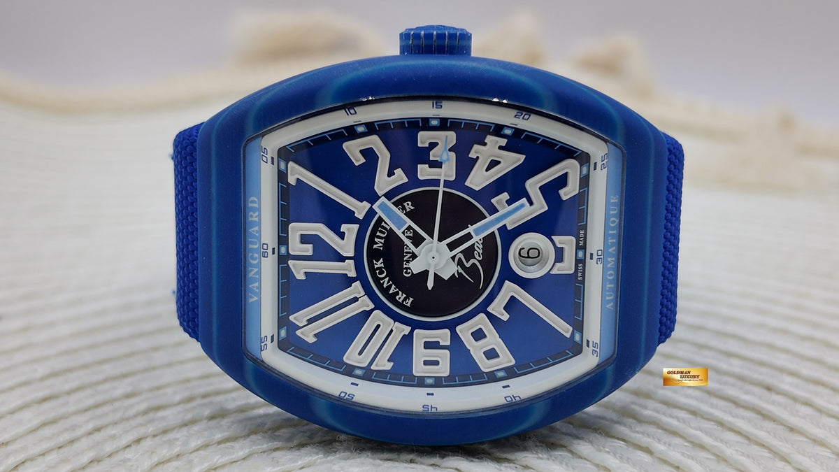 [SOLD] FRANCK MULLER VANGUARD OCEAN BLUE V41SCDTGFBUBL (MINT)