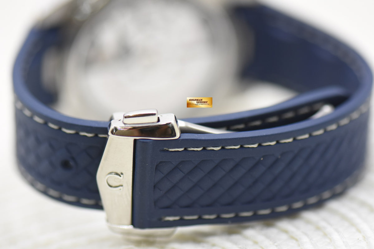 [SOLD] OMEGA AQUA TERRA 150m CO-AXIAL MASTER CHRONOMETER 41mm STEEL IN BLUE RUBBER STRAP AUTOMATIC 220.12.41.21.06.001 (LNIB)