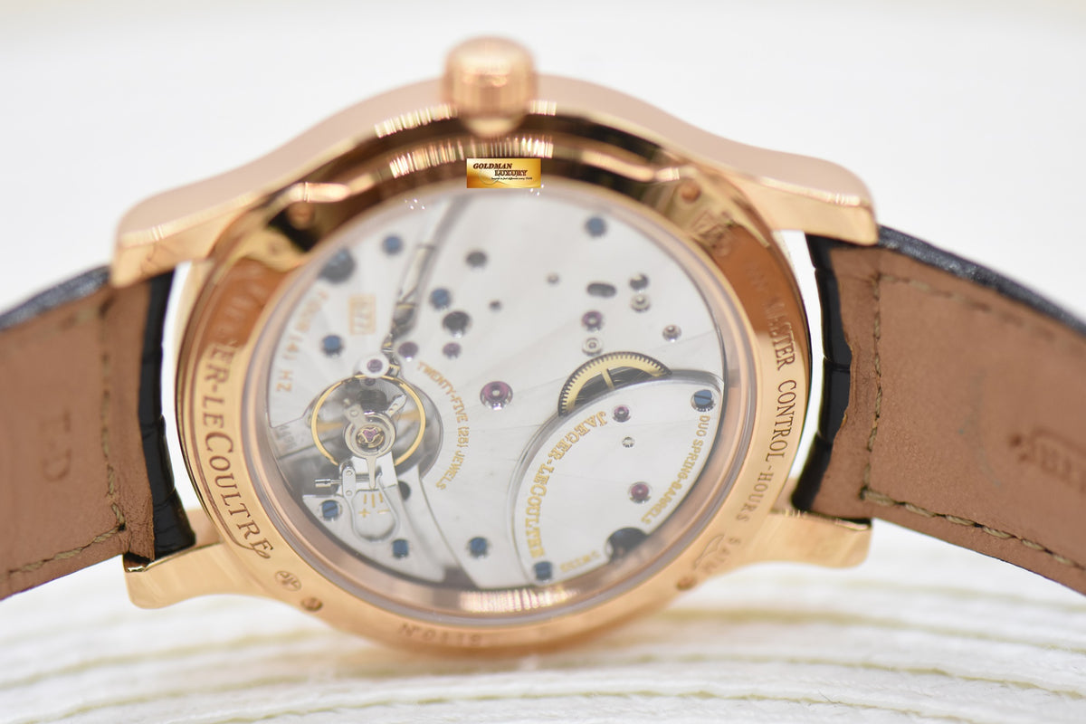 [SOLD] JLC MASTER CONTROL 41.5mm ROSE GOLD IN LEATHER STRAP BIG DATE DAY/NIGHT 8 DAYS MANUAL WINDING Q1602420 (MINT)