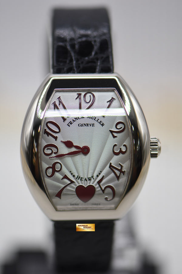[SOLD] FRANCK MULLER HEART TONNEAU WHITE GOLD QUARTZ 5002L QZ C 6H (MINT)