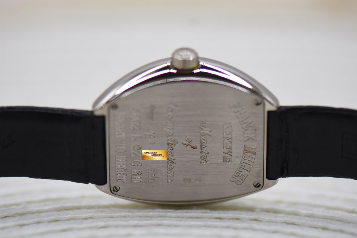 [SOLD] FRANCK MULLER HEART TONNEAU WHITE GOLD QUARTZ 5002L QZ C 6H (MINT)