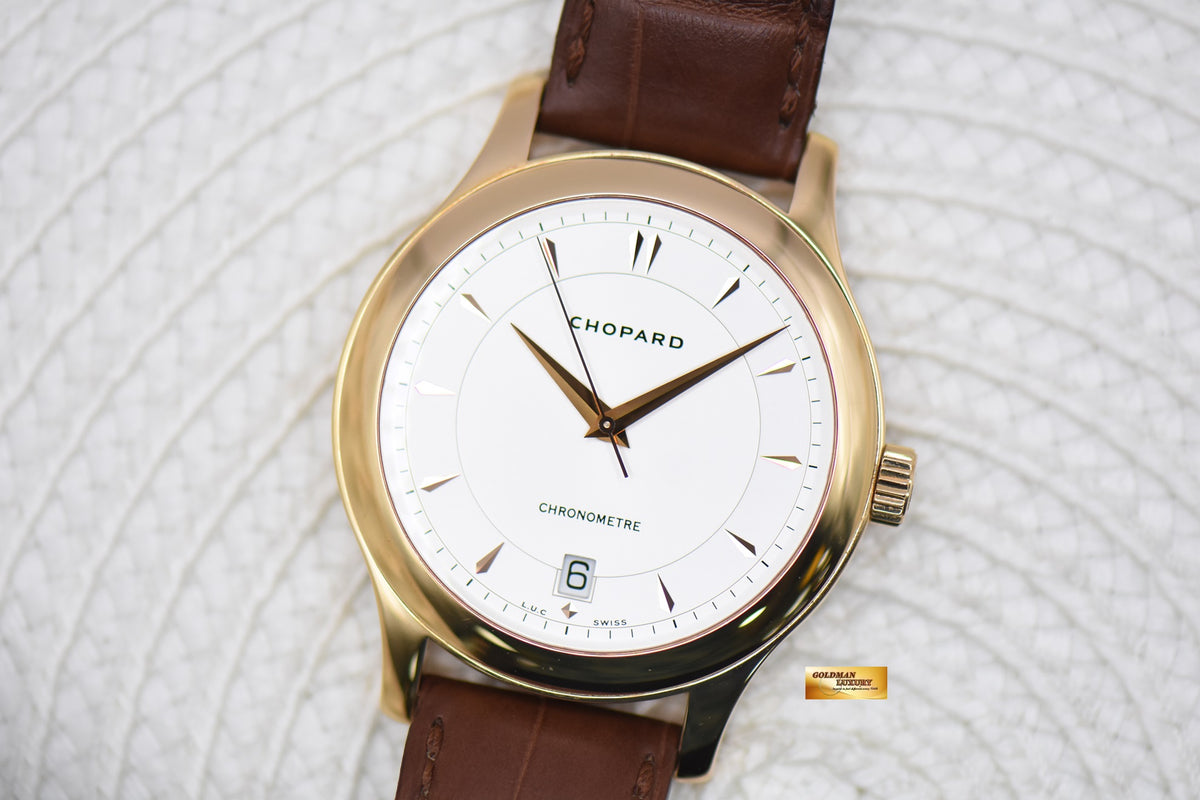 [SOLD] CHOPARD L.U.C 18K ROSE GOLD 39mm CHRONOMETRE AUTOMATIC 161907 (MINT)