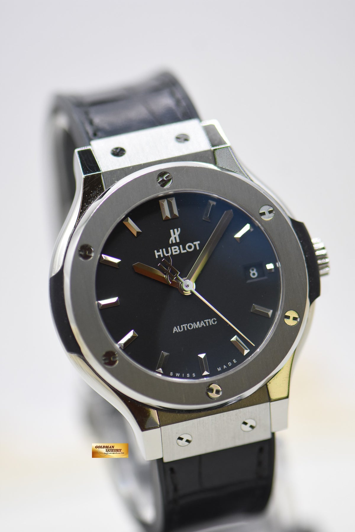 [SOLD] HUBLOT CLASSIC FUSION 38mm STEEL AUTOMATIC BLACK 565.NX.1171.LR (MINT)