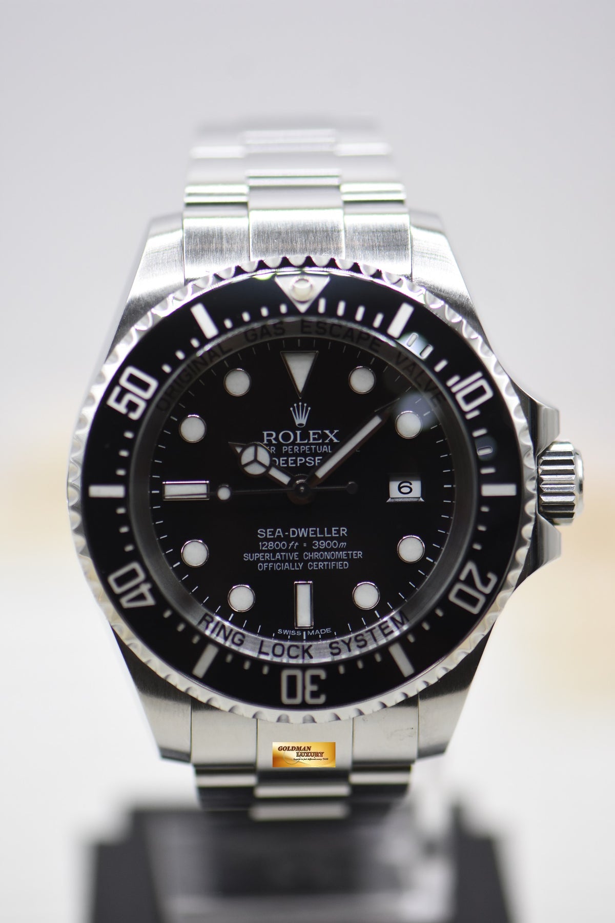 [SOLD] ROLEX OYSTER DEEPSEA 44mm MARK II STEEL IN BRACELET BLACK DIAL 116660 (MINT)