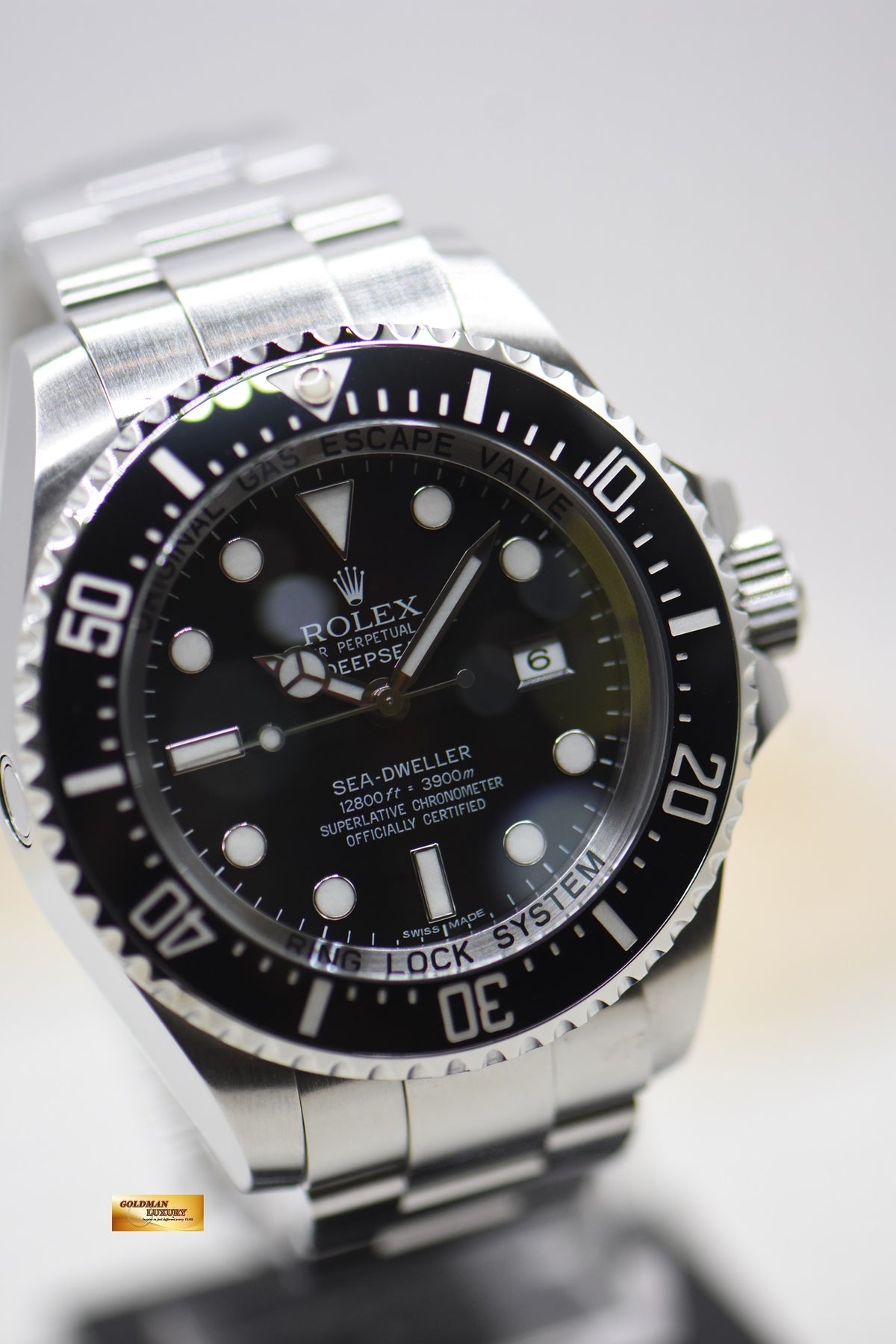 [SOLD] ROLEX OYSTER DEEPSEA 44mm MARK II STEEL IN BRACELET BLACK DIAL 116660 (MINT)
