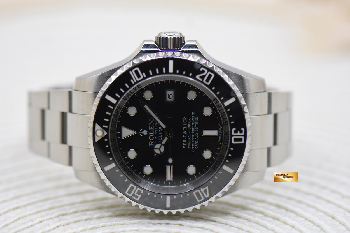 [SOLD] ROLEX OYSTER DEEPSEA 44mm MARK II STEEL IN BRACELET BLACK DIAL 116660 (MINT)