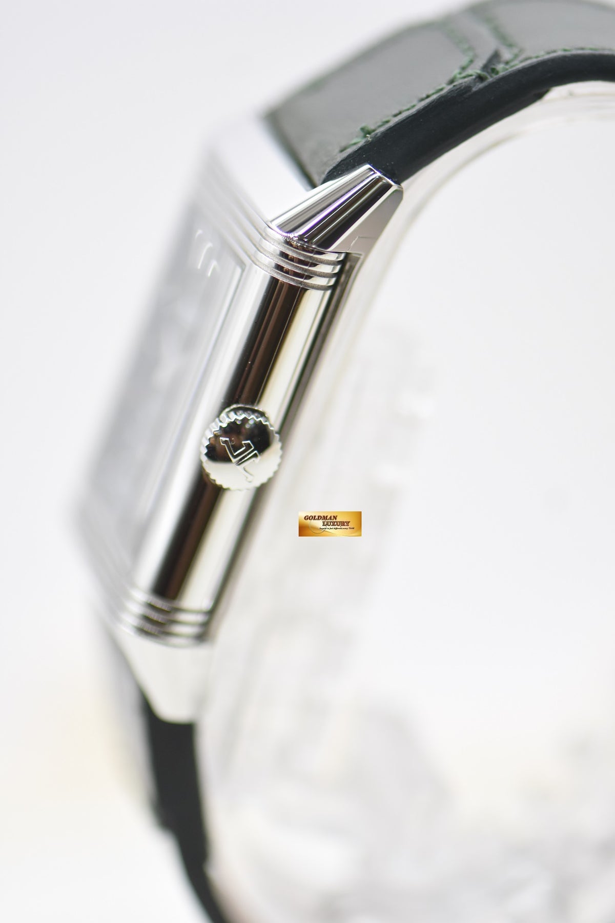 [SOLD] JAEGER Le-COULTRE REVERSO TRIBUTE MONOFACE SMALL SECONDS STEEL LEATHER GREEN MANUAL Q3978430 (LNIB)