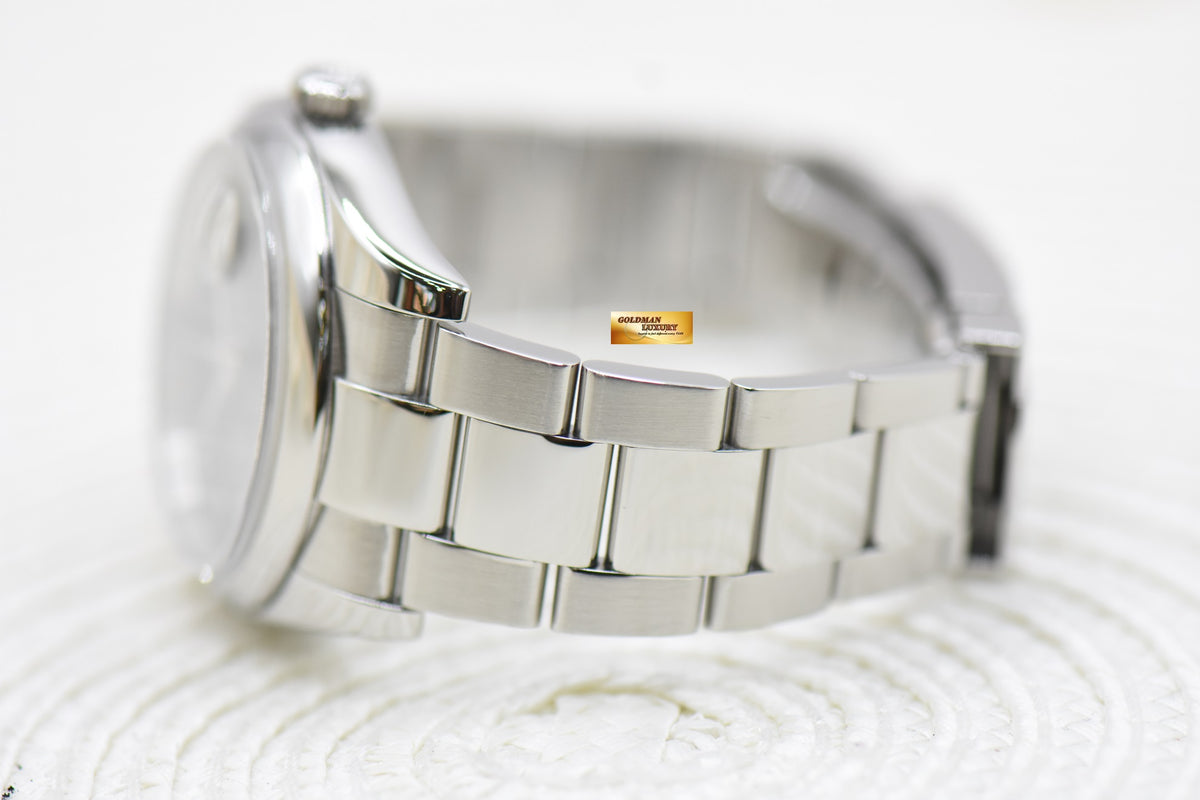 [SOLD] ROLEX OYSTER DATEJUST 36mm STEEL IN BRACELET BLACK ARABIC DIAL 116200 ROULETTE DATE WHEEL (MINT)